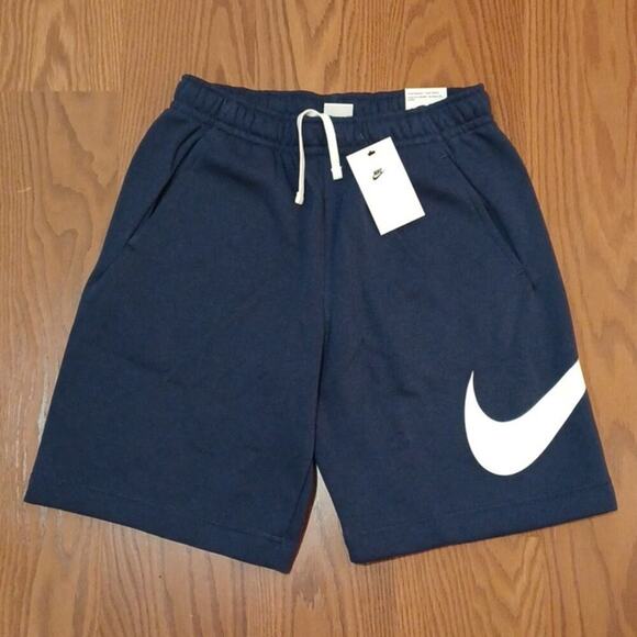 Nike Sweat Shorts Navy Blue (NEW WITH TAGS) sz: SMALL - Picture 2 of 6